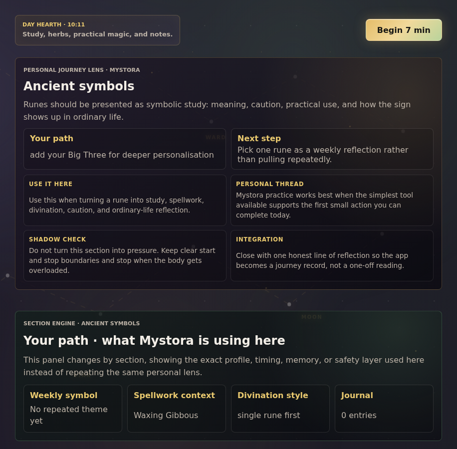 Mystora rune guide screenshot